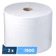 2 bobines d\'essuyage papier recyclé double épaisseur