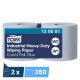 Papier d\'essuyage industriel bleu 3 plis Ultra Résistant Combi Roll Tork - colis de 2 bobines de 350 feuilles