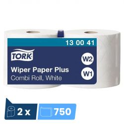 Bobine d'essuyage Advanced Wiper 420 Tork W1/W2 - colis de 2 bobines de 750 feuilles