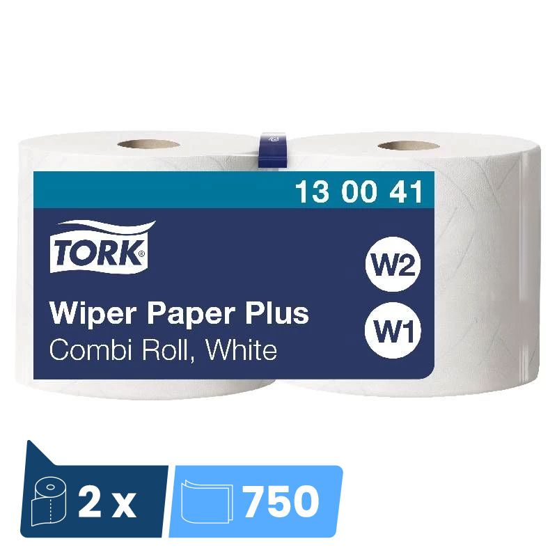 Bobine d'essuyage Advanced Wiper 420 Tork W1/W2 - colis de 2 bobines de 750 feuilles