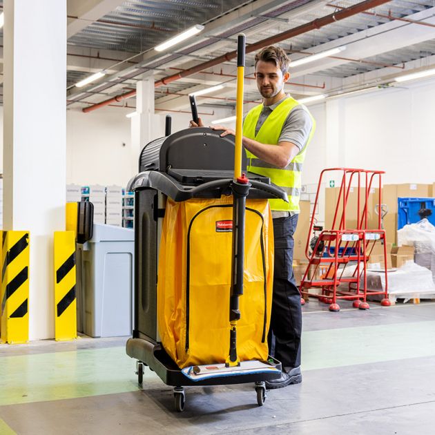 Chariot de ménage Hygen Rubbermaid usine Chariot de ménage Hygen Rubbermaid usine