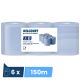 Bobine essuie mains autocut 2 plis bleu 6 x 150 m