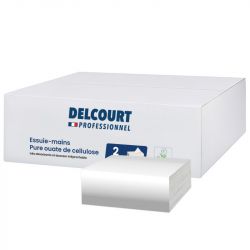 Essuie mains papier double épaisseur pliage en W - 3000 feuilles