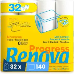 Papier toilette Renova Progress double épaisseur x 32