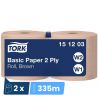 Papier d'essuyage chamois Basic W1/W2 - colis de 2 bobines de 1000 feuilles