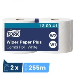 Bobine d'essuyage Advanced Wiper 420 Tork W1/W2 - colis de 2 bobines de 750 feuilles