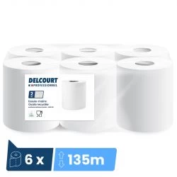 Bobines à dévidage central 450 feuilles Delcourt - colis de 6