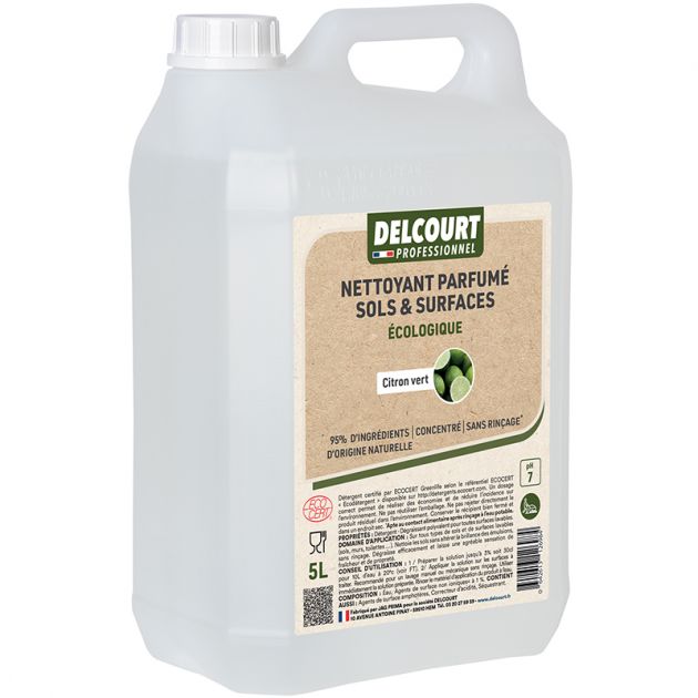 Détergent dégraissant écologique Delcourt parfum citron