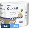 Essuie-tout 2 plis Eco Natural Lucart - colis de 24 rouleaux de 150 feuilles