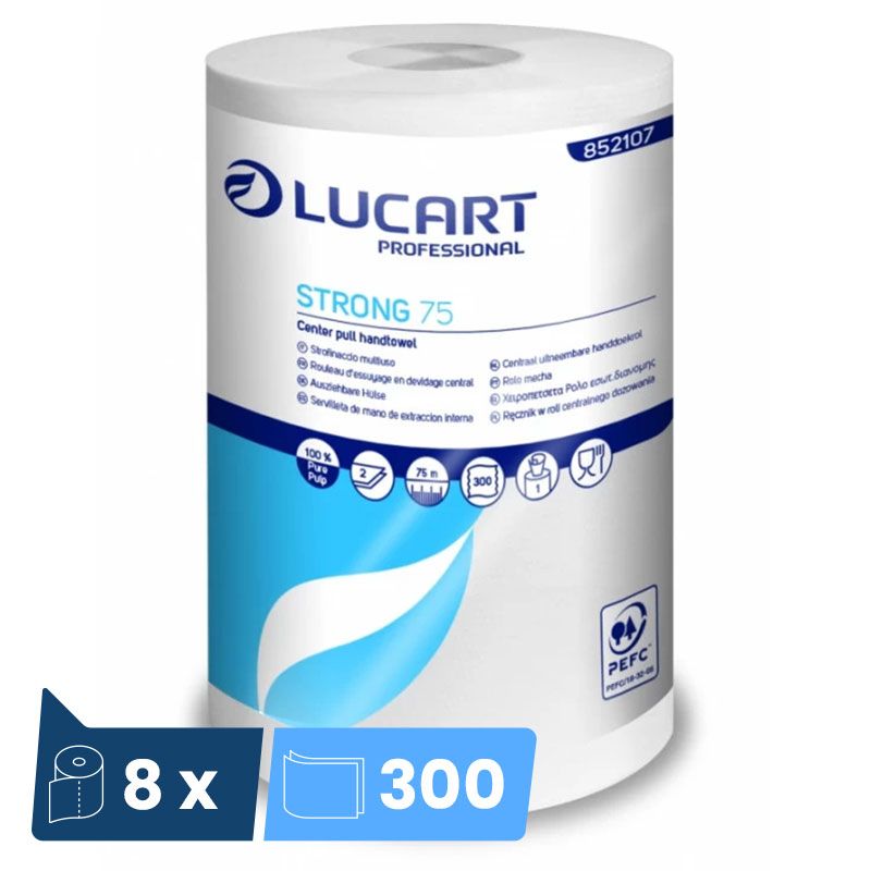 Essuie-tout maxi rouleau 300 feuilles Lucart - Colis de 8