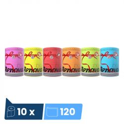 Maxi essuie-tout coloré Red Label Renova - colis de 10 rouleaux