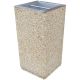 Cendrier extérieur en béton bac Inox 9 L Olympe