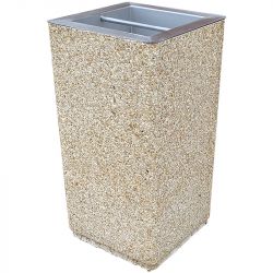 Cendrier 9 L à poser ou à coller avec bac Inox