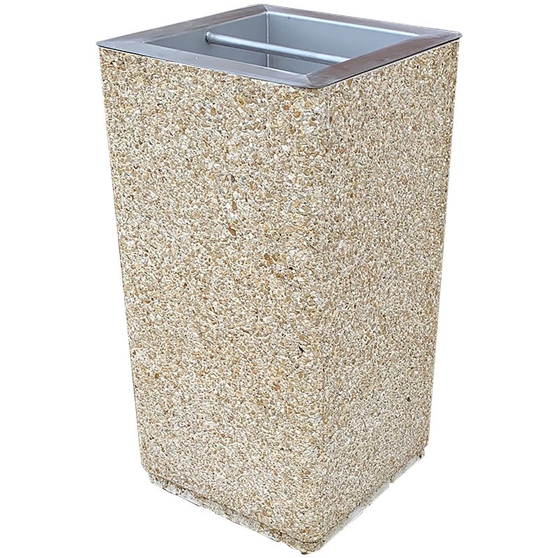 Cendrier 9 L à poser ou à coller avec bac Inox Cendrier 9 L à poser ou à coller avec bac Inox