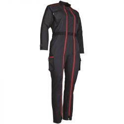 Combinaison bicolore femme col officier