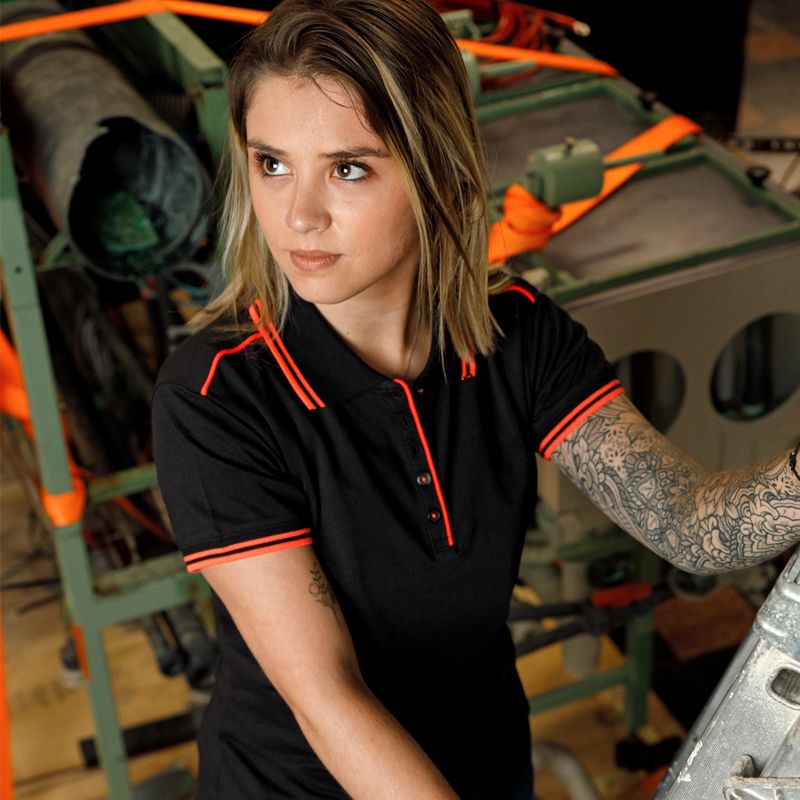 Polo manches courtes en maille piquée ambiance