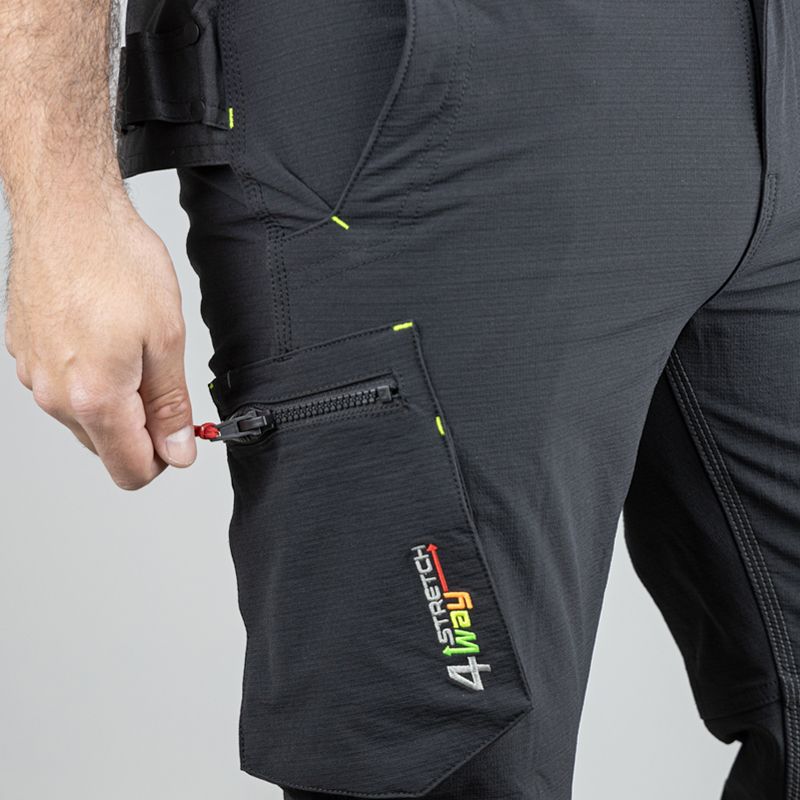 Pantalon cargo en ripstop léger extensible face