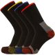 Chaussettes de travail x4 paires coton noir
