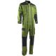 Combinaison de travail agricole double zip verte Trident