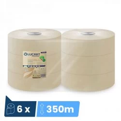 Papier toilette jumbo EcoNatural 350 m - colis de 6 bobines