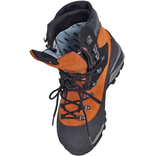 Chaussures de sécurité montantes Logwood S3 Bombay Brown dessus interieur