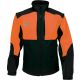 Veste de travail softshell manches amovibles orange noir