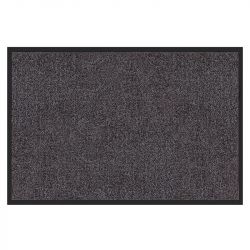 Tapis d'accueil intérieur gris microfibre super absorbant Microstar 90 x 150 cm