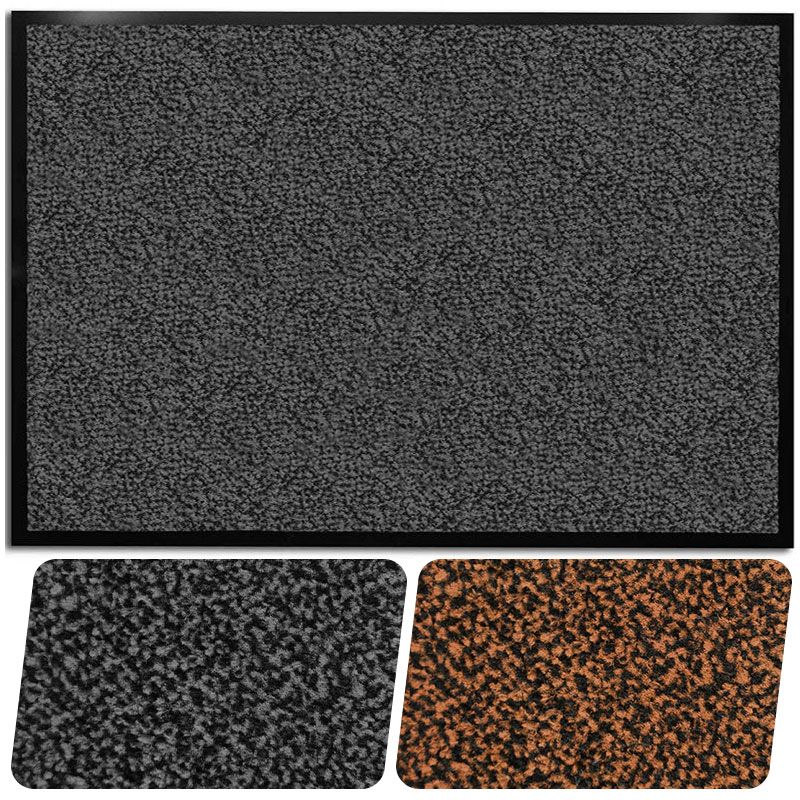Tapis d'accueil moucheté intérieur absorbant et grattant Madrid 60 x 90 cm