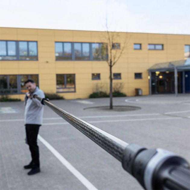 Perche télescopique laveur de vitres carbone NINJA long