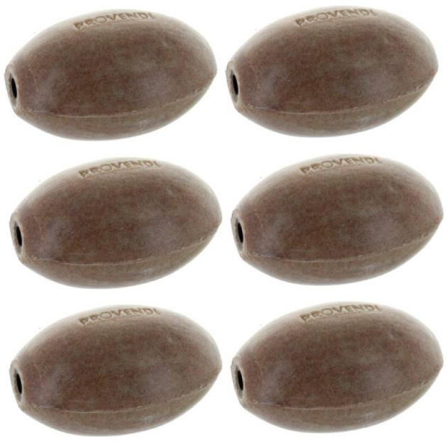 Savon rotatif pour porte savon mural Provendi x 6 cèdre exfoliant