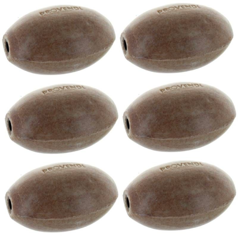 Savon rotatif pour porte savon mural Provendi x 6 cèdre exfoliant