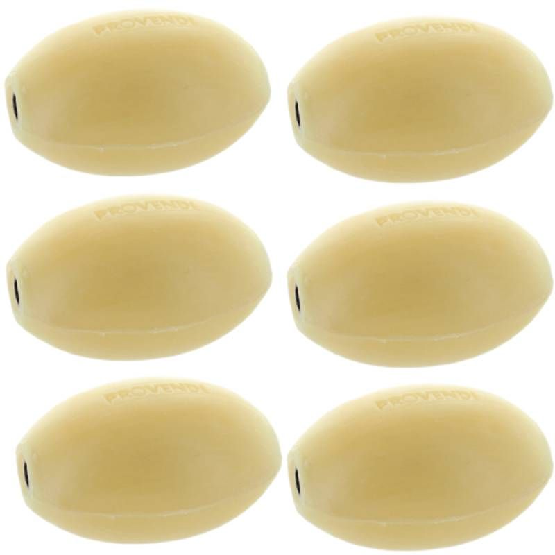 Savon rotatif pour porte savon mural à vis Provendi x 6 lait d'amande