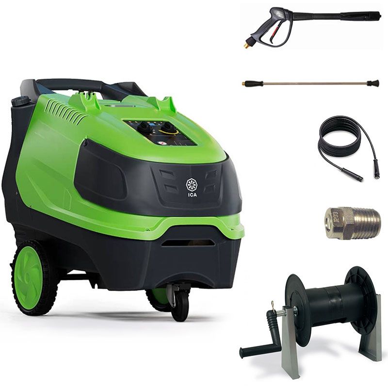 Nettoyeur haute pression triphasé eau chaudePW-H 201/21 TRI XR avec enrouleur