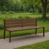 Banc urbain plastique recyclé et acier 180 cm