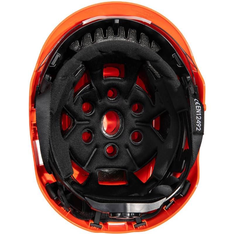 Casque à visière intégrée dessous orange