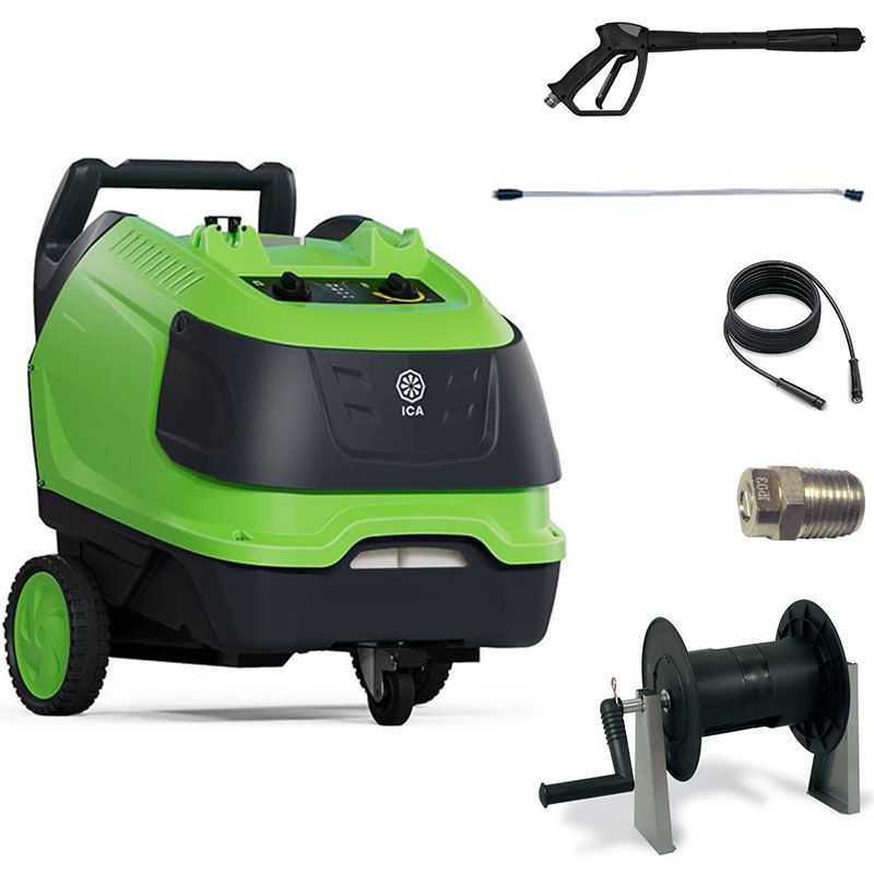 Nettoyeur haute pression eau chaude monophasé PW-H 151/10 SRI avec enrouleur