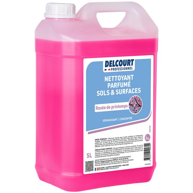 Nettoyant dégraissant concentré multi-surfaces HACCP 5 L rosée de printemps profil