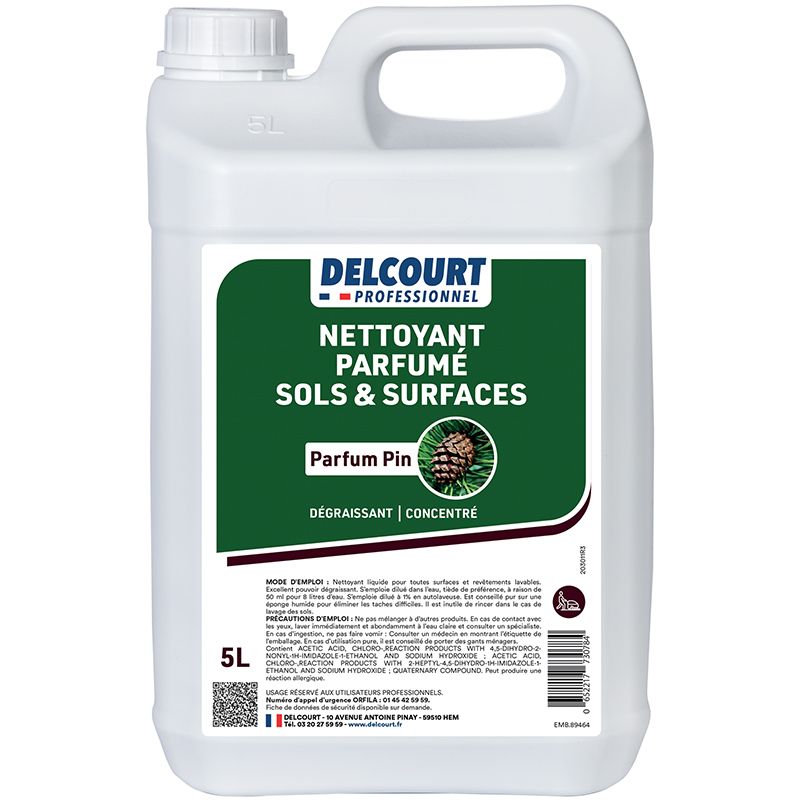 Nettoyant dégraissant concentré multi-surfaces HACCP 5 L pin Nettoyant dégraissant concentré multi-surfaces HACCP 5 L pin