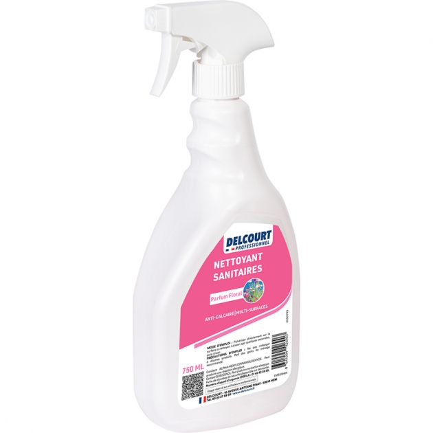 Spray nettoyant détartrant sanitaires 750 ml Delcourt - lot de 2 profil Spray nettoyant détartrant sanitaires 750 ml Delcourt - lot de 2 profil
