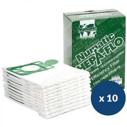 Sacs aspirateur hepaflo 9L Numatic - paquet de 10