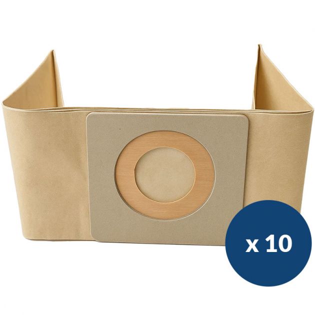 Lot de 10 sacs aspirateur 10 L renforcé en papier pour aspirateur ICA