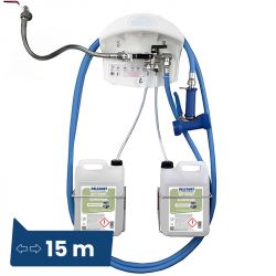 Poste de nettoyage et de désinfection 2 produits 15 m Jet Clean