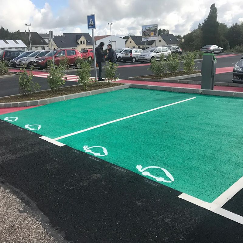 Peinture routière solvantée en couleur 7 kg places electriques