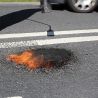 Résine alkydes et polymères à chaud reparation route