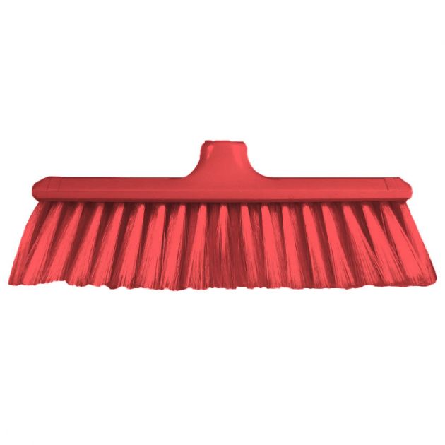 Tête de balai droit alimentaire 29 cm rouge Tête de balai droit alimentaire 29 cm rouge