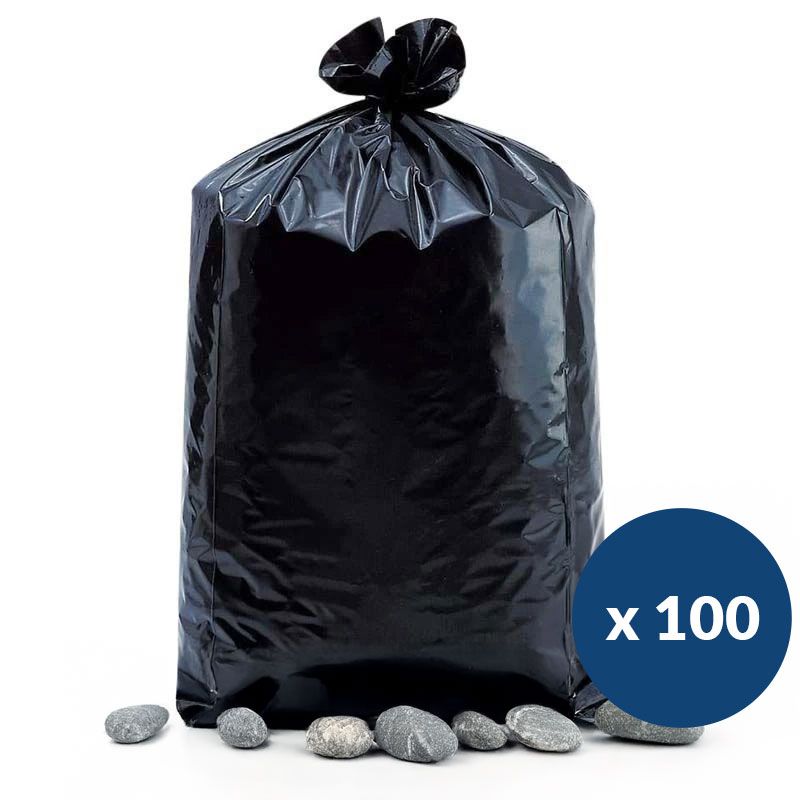 Sac à gravats noir 50 L x 100