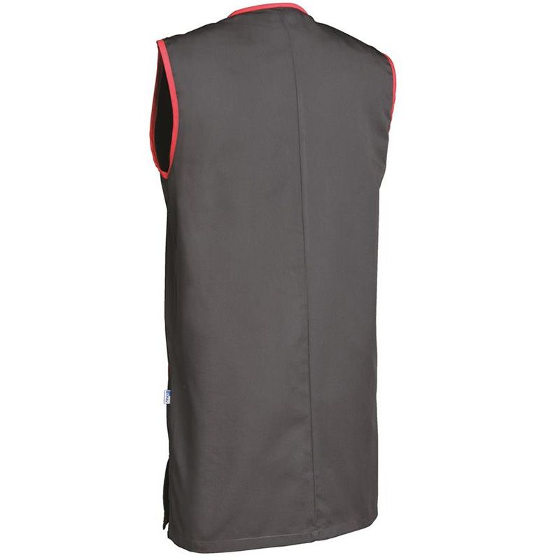 Chasuble sans manches en polycoton gris dos