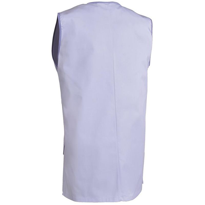 Chasuble sans manches en polycoton bleu dos