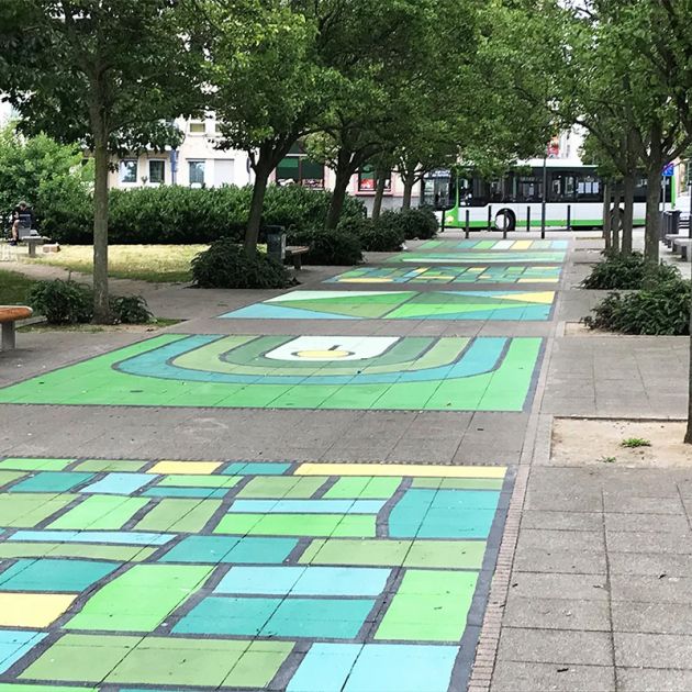 Peinture routière solvantée en couleur 25 kg