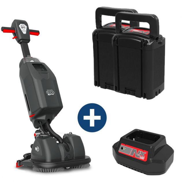 Kit autolaveuse compacte Numatic 244NX avec 2 batteries pack